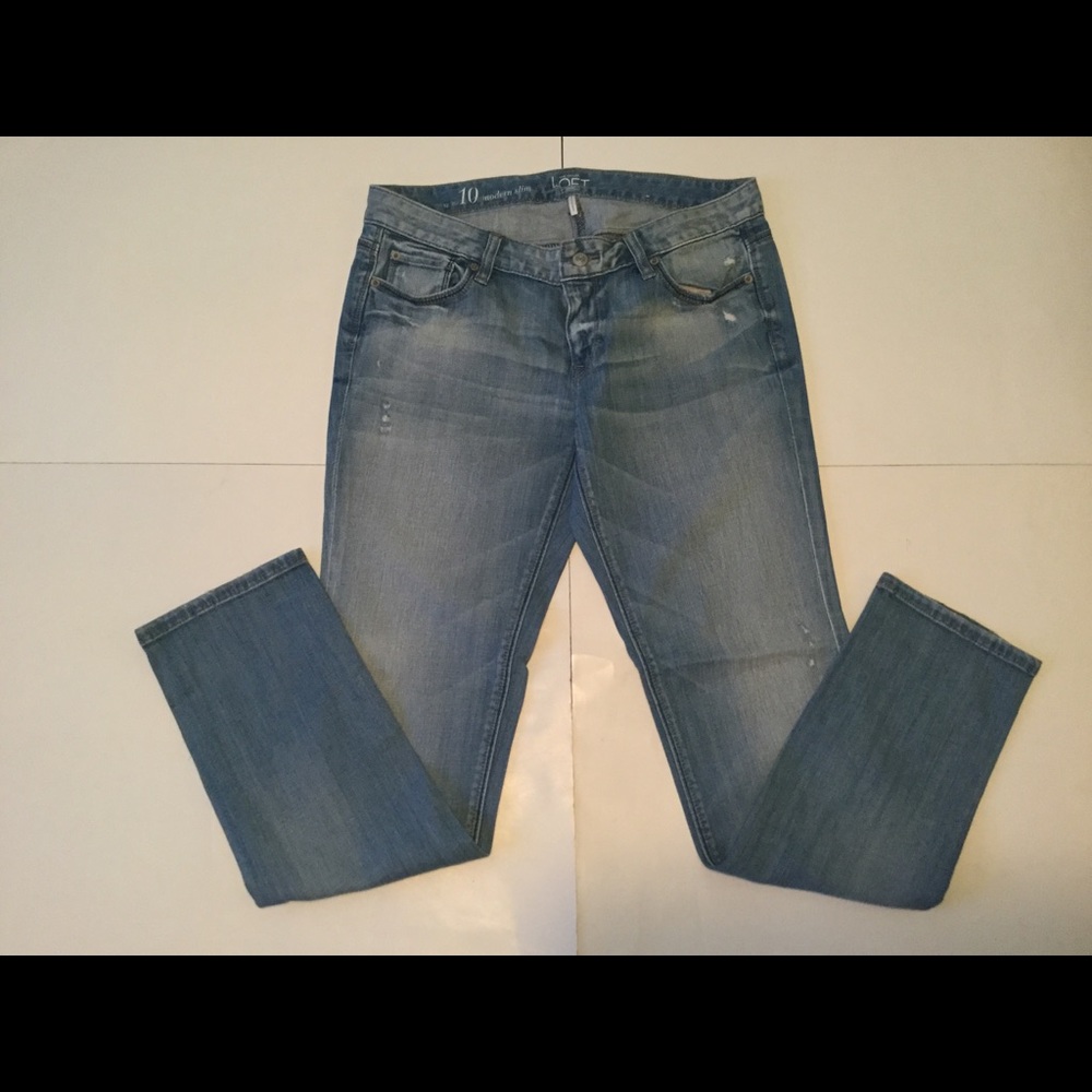 Anne Taylor Loft Modern Slim Denim Jeans